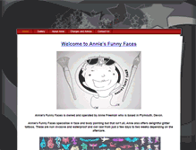 Tablet Screenshot of anniesfunnyfaces.co.uk